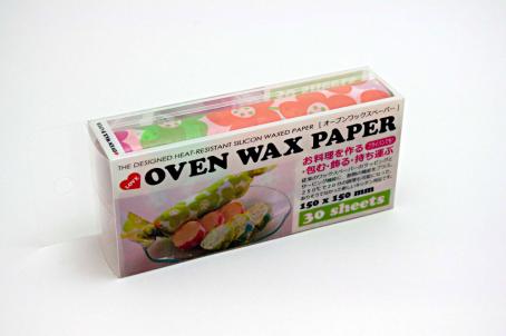 オーブンWAXペーパー150x150mm30枚入【フラワーオレンジ】