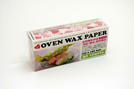 オーブンWAXペーパー150x150mm30枚入【ハートレッド】