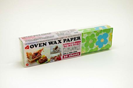 オーブンWAXペーパー250x250mm30枚入【フラワーグリーン】